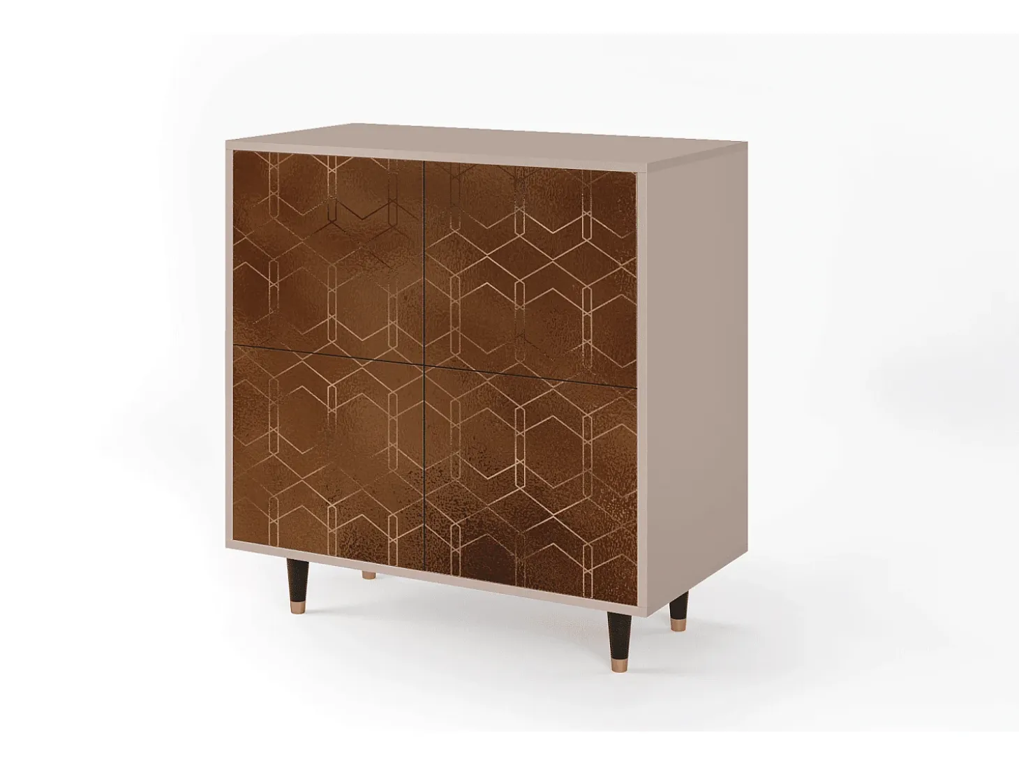 Aparador - 94x96x48 cm - BS3 - Chocolate Bar, Latte