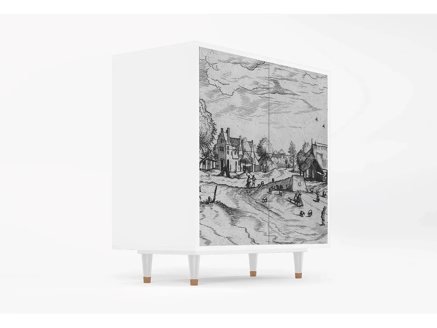 Aparador - 94x96x48 cm - BS3 - Country Village, Blanco