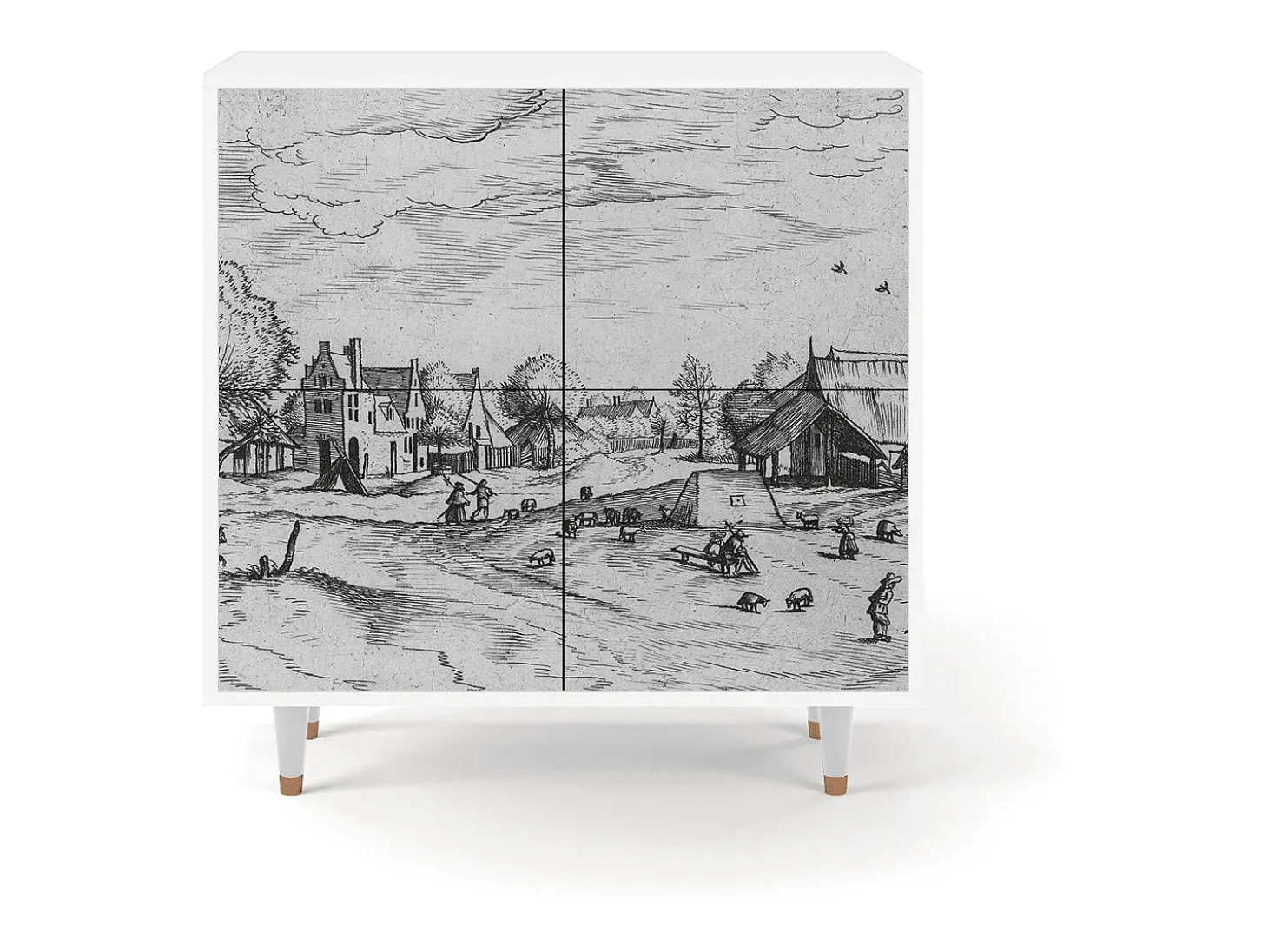 Aparador - 94x96x48 cm - BS3 - Country Village, Blanco