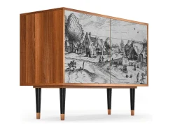 Aparador - 115x85x48 cm - BS4 - Country Village, Nogal