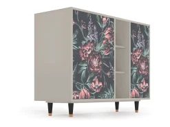 Aparador - 125x98x48 cm - BS2 - Dark Peonies, Arena