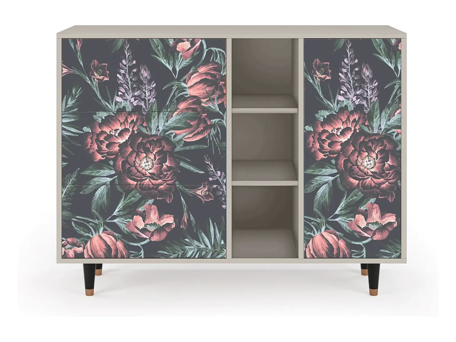 Aparador - 125x98x48 cm - BS2 - Dark Peonies, Arena