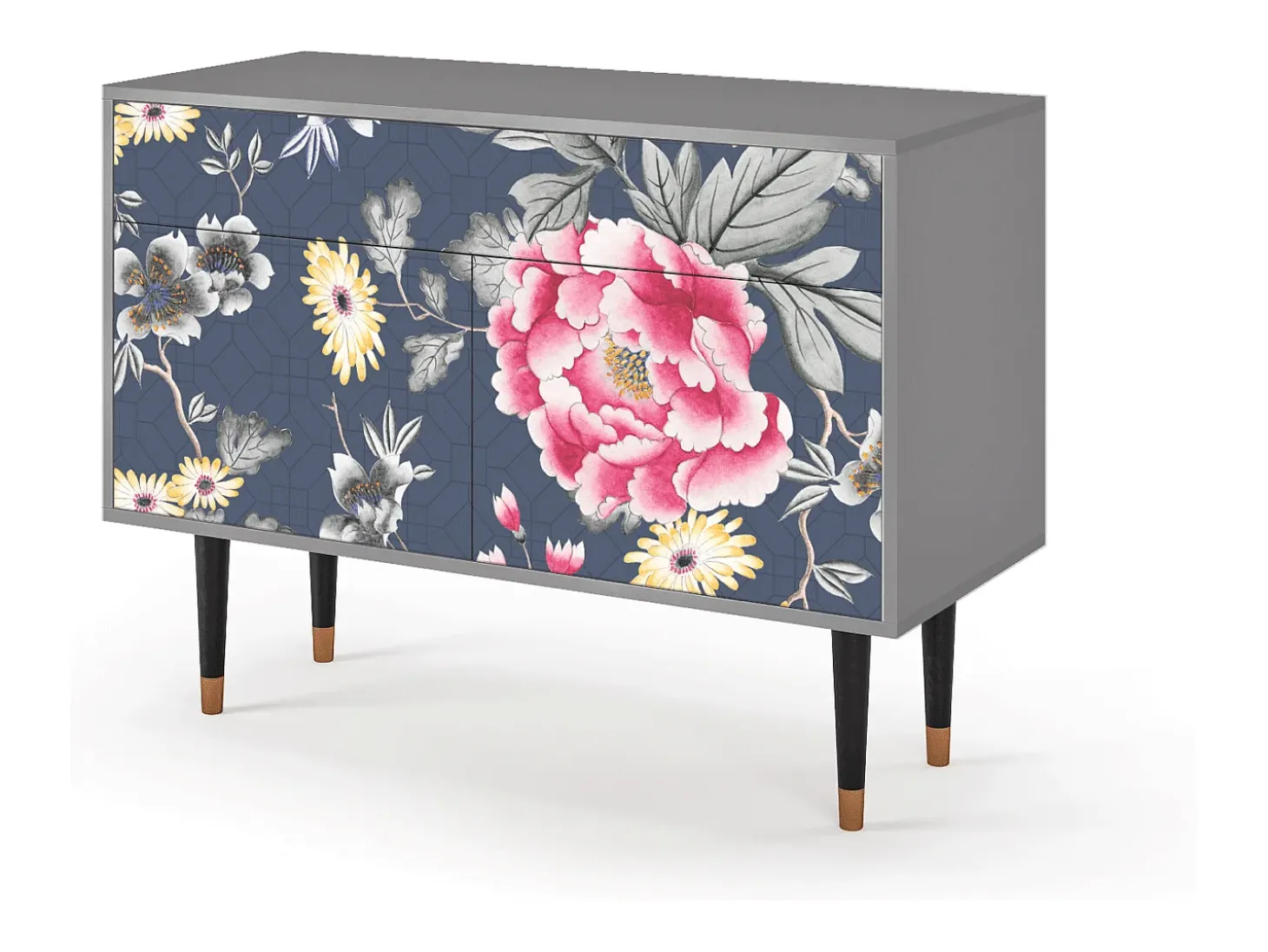 Aparador - 115x85x48 cm - BS4 - Dark Flower Bed, Gris