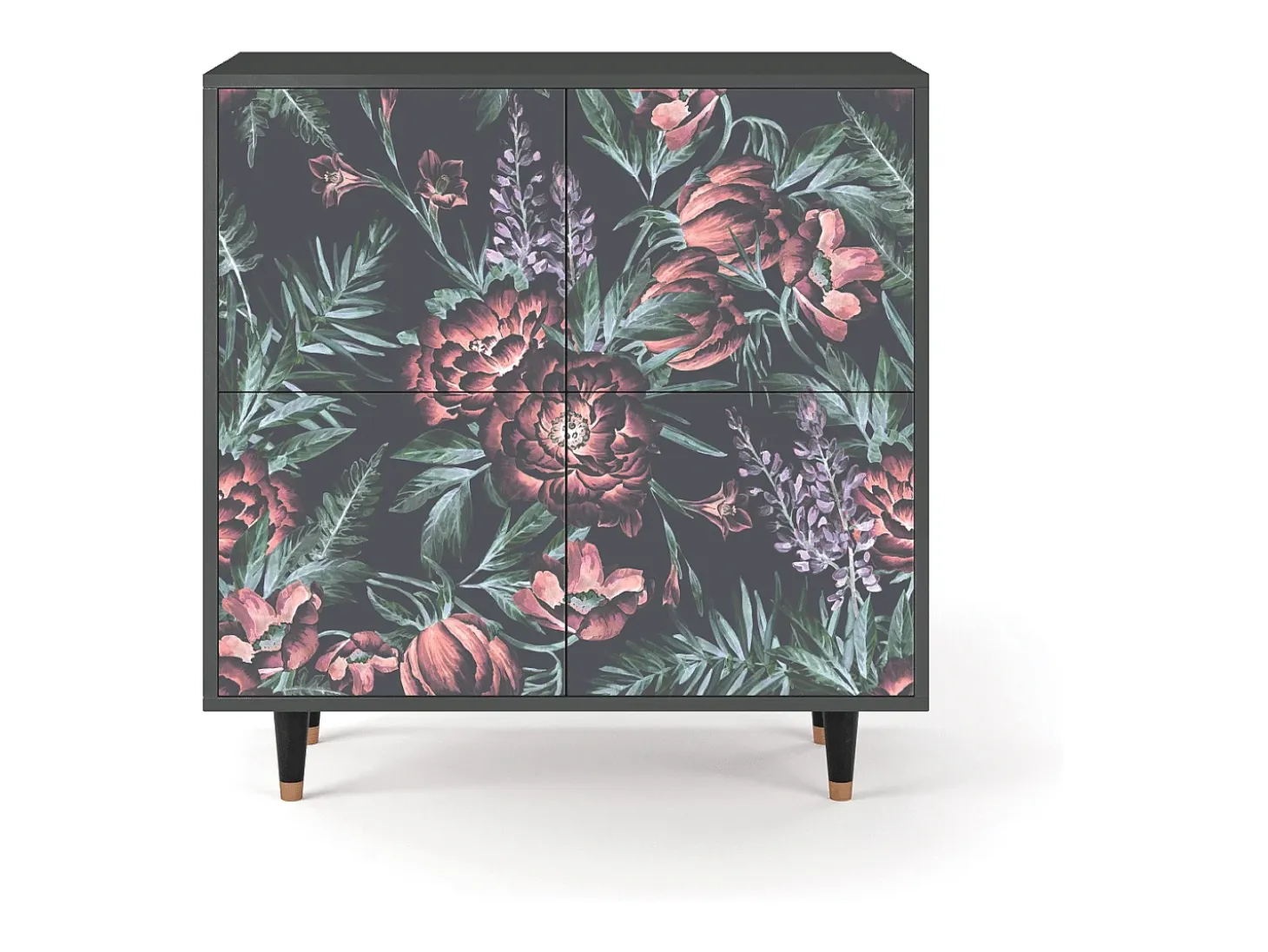 Aparador - 94x96x48 cm - BS3 - Dark Peonies, Antracita