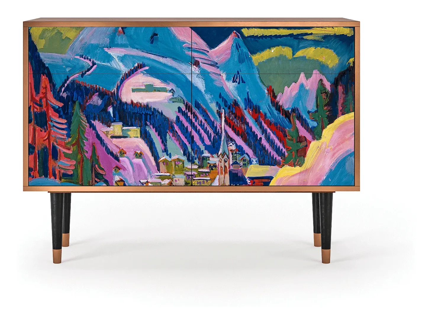 Aparador - 115x85x48 cm - BS4 - Davos Winter, Nogal
