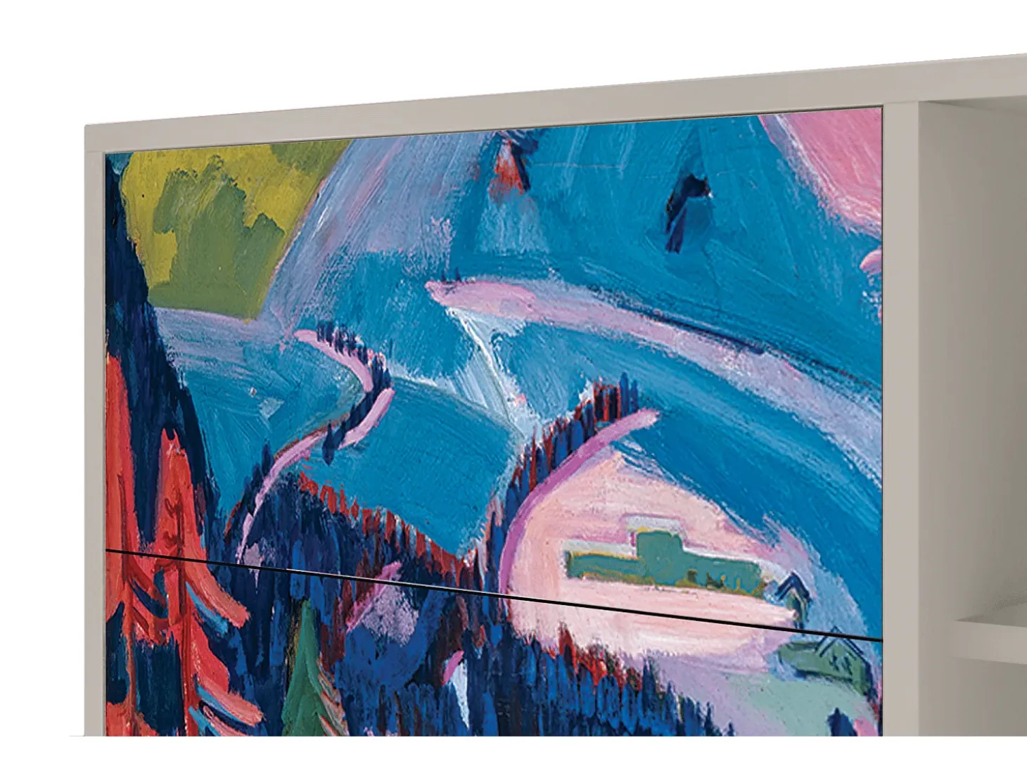 Aparador - 125x98x48 cm - BS2 - Davos Winter, Arena
