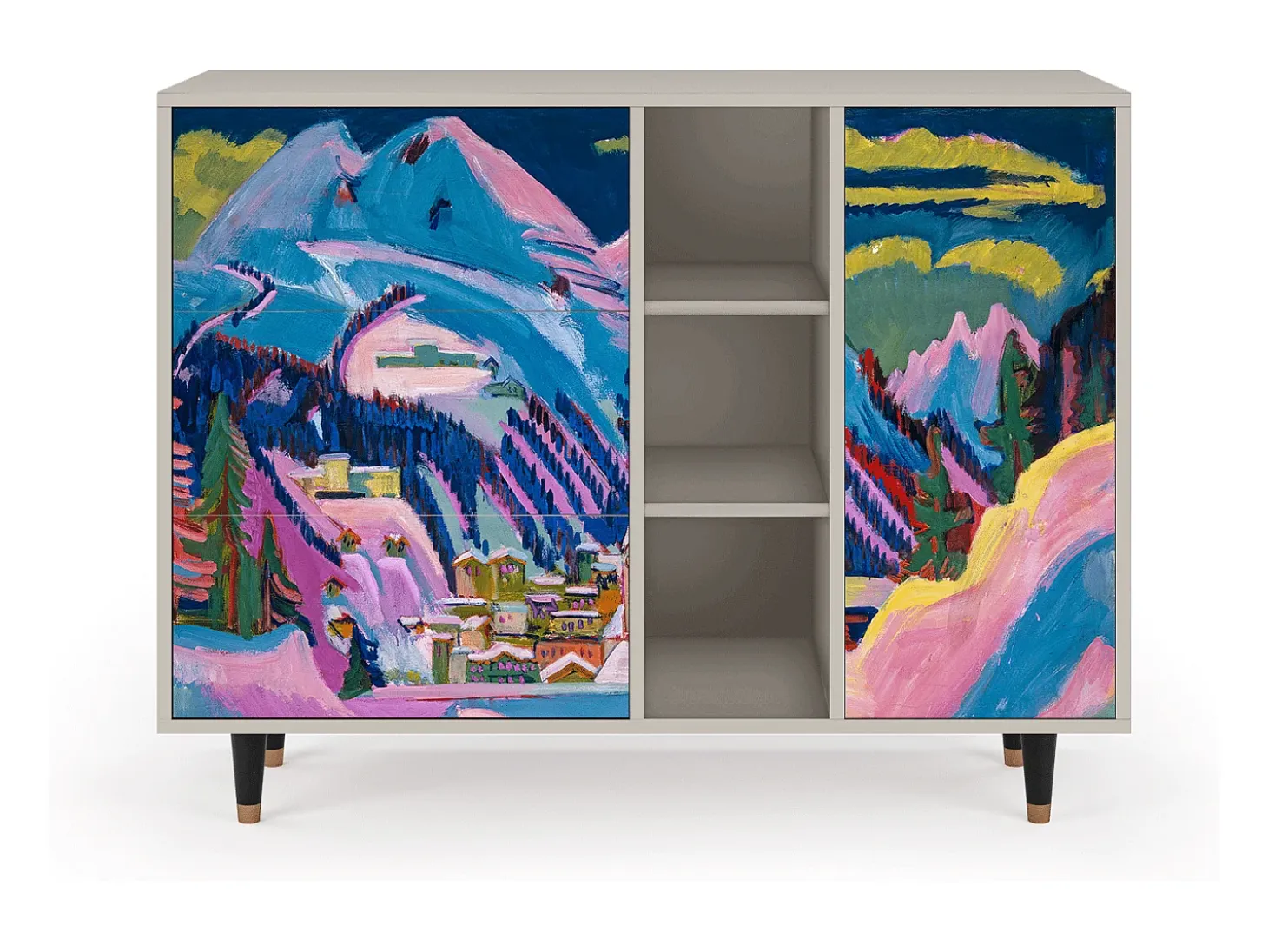 Aparador - 125x98x48 cm - BS2 - Davos Winter, Arena