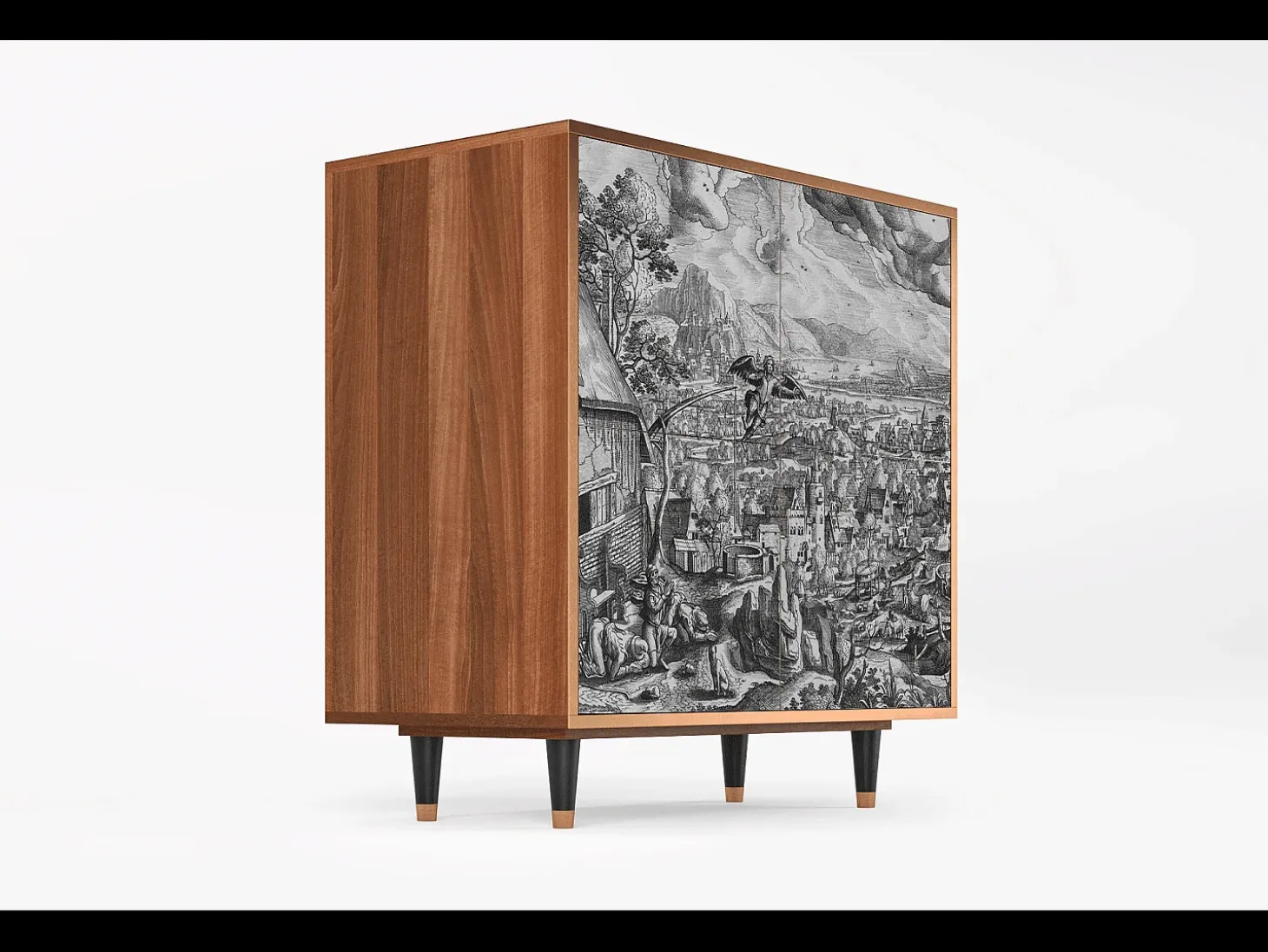 Aparador - 94x96x48 cm - BS3 - Departure, Nogal