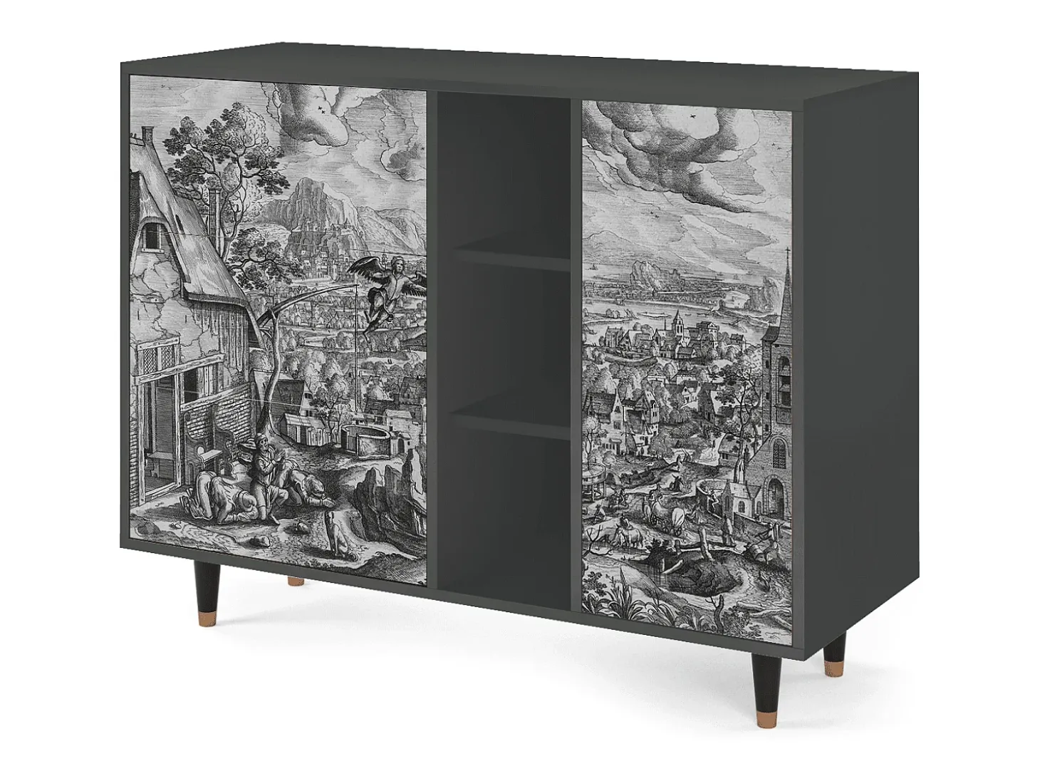 Aparador - 125x98x48 cm - BS2 - Departure, Antracita