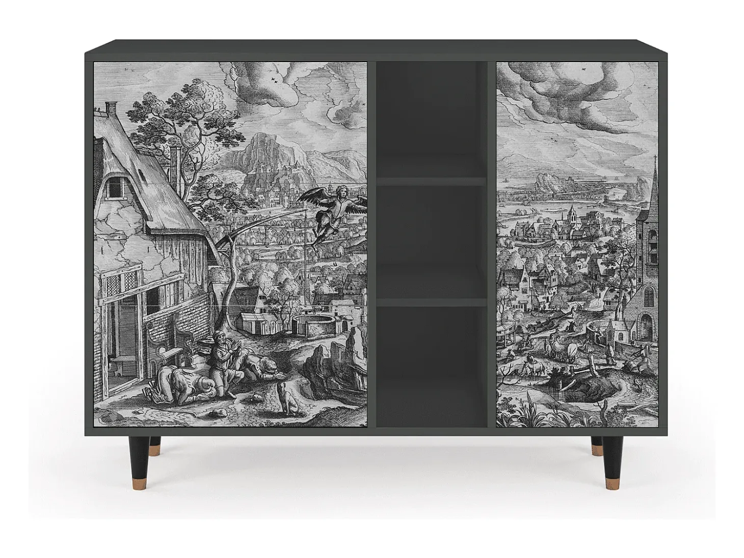 Aparador - 125x98x48 cm - BS2 - Departure, Antracita
