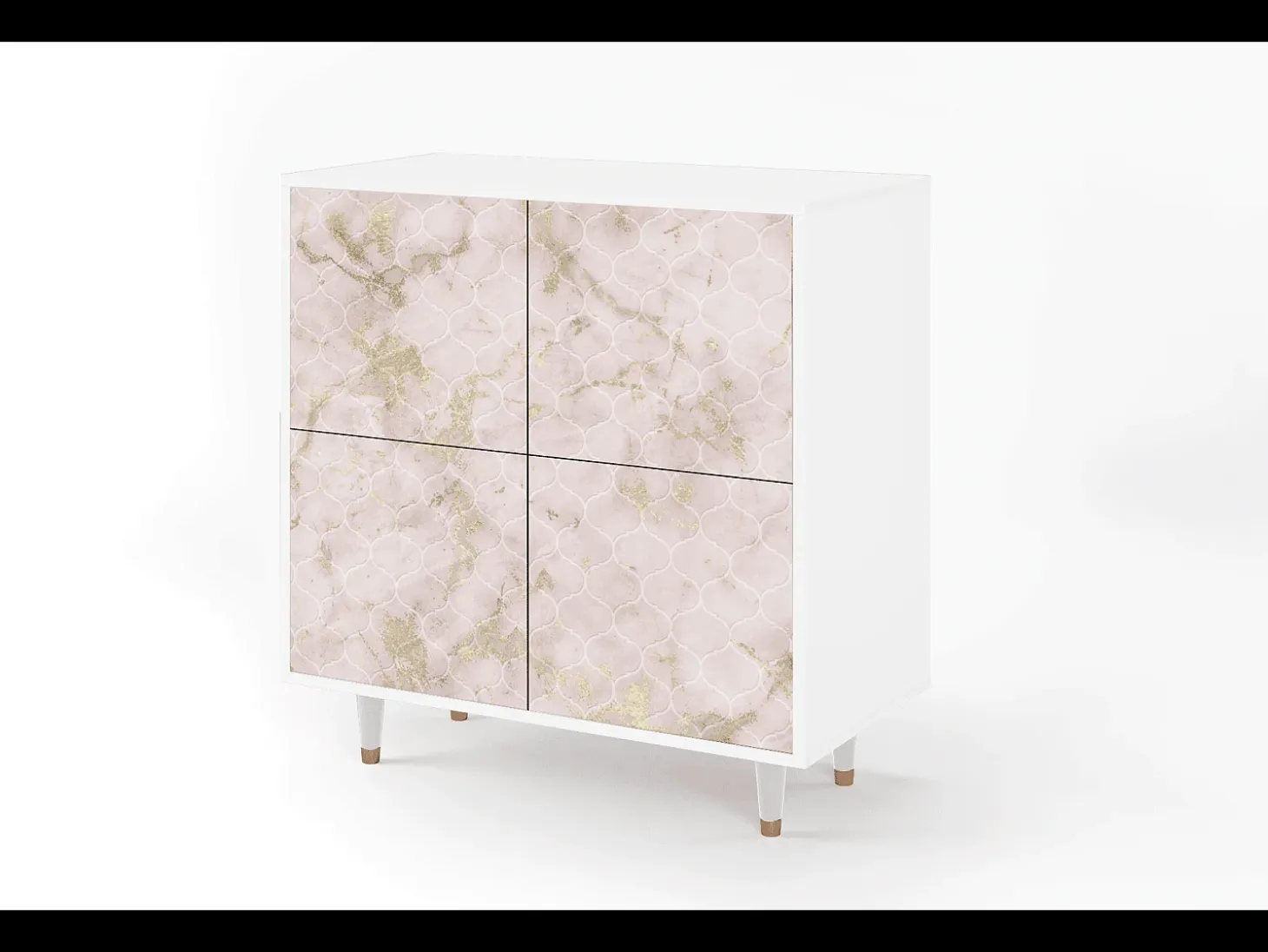 Aparador - 94x96x48 cm - BS3 - Dirty Roses, Blanco