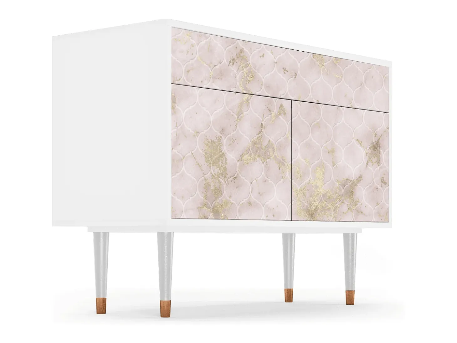 Aparador - 115x85x48 cm - BS4 - Dirty Roses, Blanco