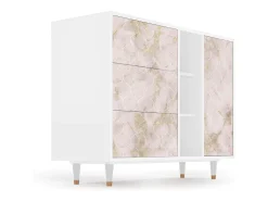 Aparador - 125x98x48 cm - BS2 - Dirty Roses, Blanco