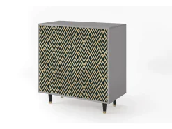 Aparador - 94x96x48 cm - BS3 - Egypt Triangles, Gris