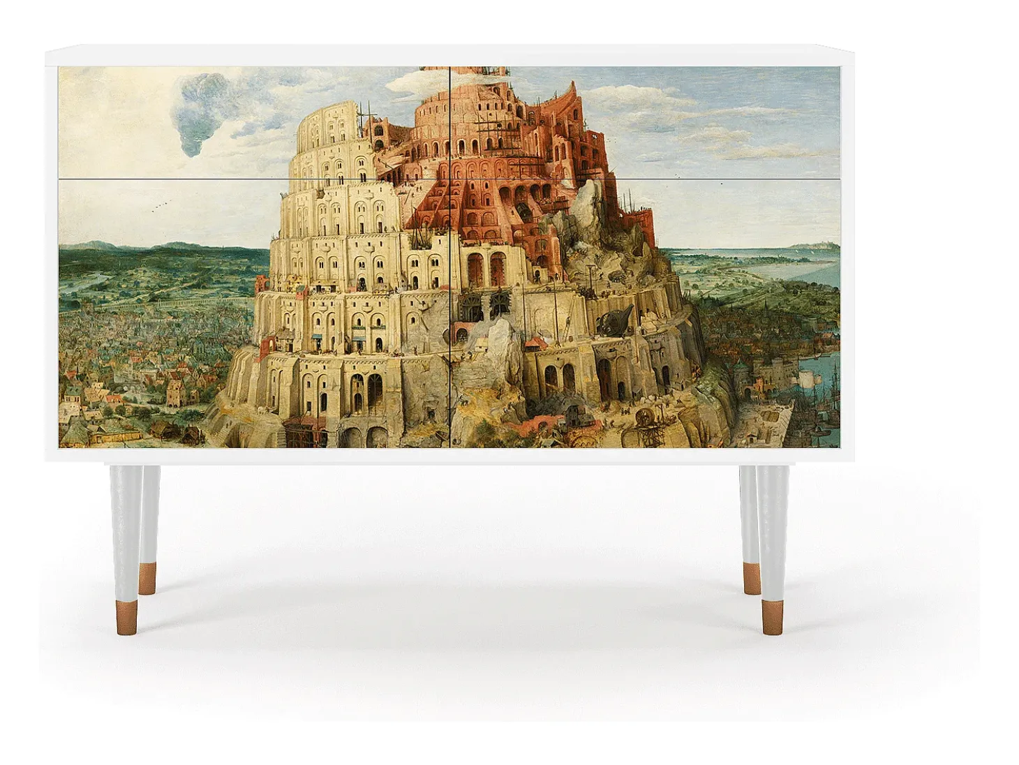 Aparador - 115x85x48 cm - BS4 - Elder The Tower, Blanco