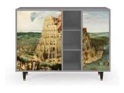 Aparador - 125x98x48 cm - BS2 - Elder The Tower, Gris