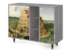 Aparador - 125x98x48 cm - BS2 - Elder The Tower, Gris