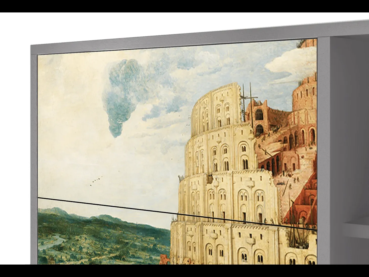 Aparador - 125x98x48 cm - BS2 - Elder The Tower, Gris