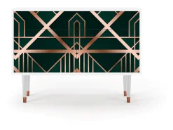 Aparador - 115x85x48 cm - BS4 - Emerald Gatsby, Blanco
