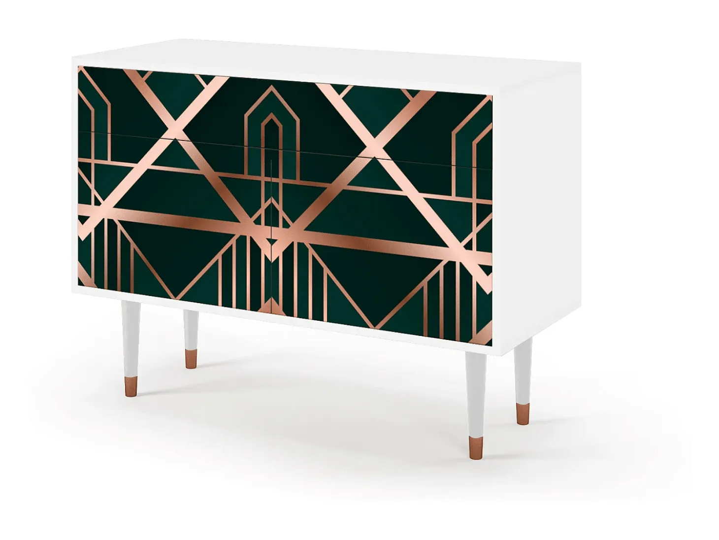 Aparador - 115x85x48 cm - BS4 - Emerald Gatsby, Blanco