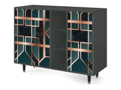 Aparador - 125x98x48 cm - BS2 - Emerald Metro, Antracita