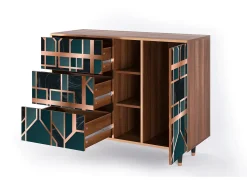 Aparador - 125x98x48 cm - BS2 - Emerald Metro, Nogal