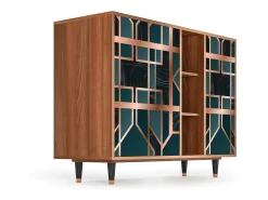 Aparador - 125x98x48 cm - BS2 - Emerald Metro, Nogal