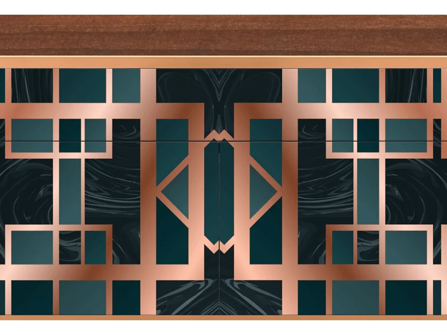 Aparador - 115x85x48 cm - BS4 - Emerald Metro, Nogal