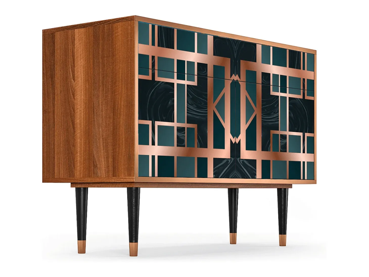 Aparador - 115x85x48 cm - BS4 - Emerald Metro, Nogal
