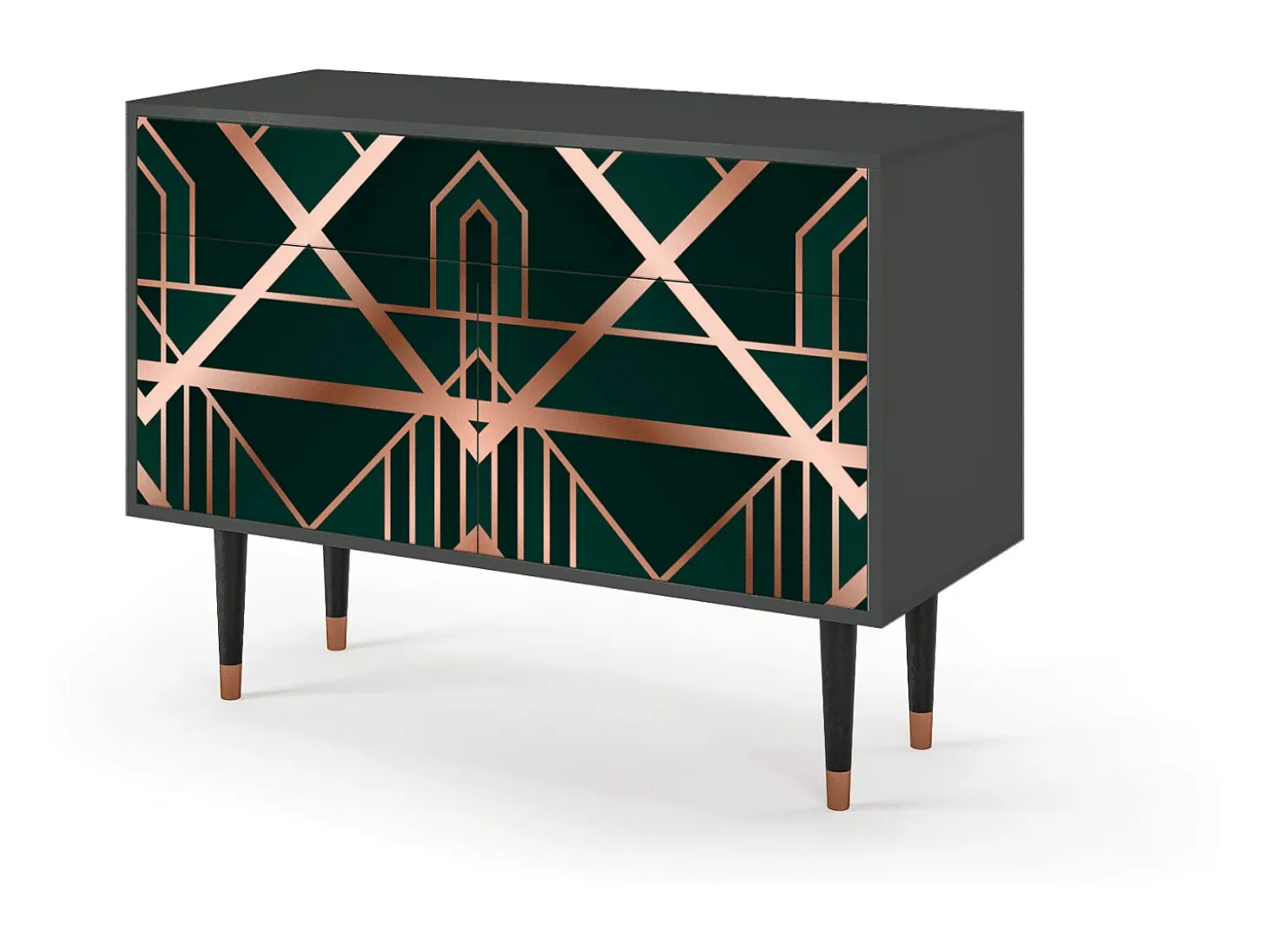 Aparador - 115x85x48 cm - BS4 - Emerald Gatsby, Antracita