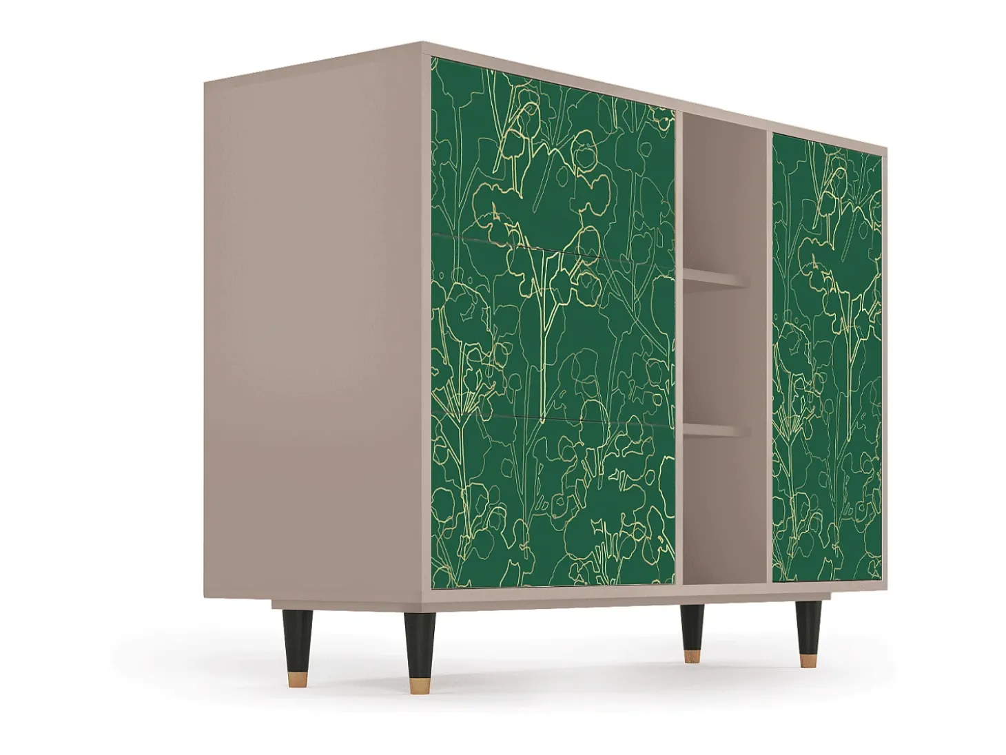 Aparador - 125x98x48 cm - BS2 - Emerald Forest, Latte