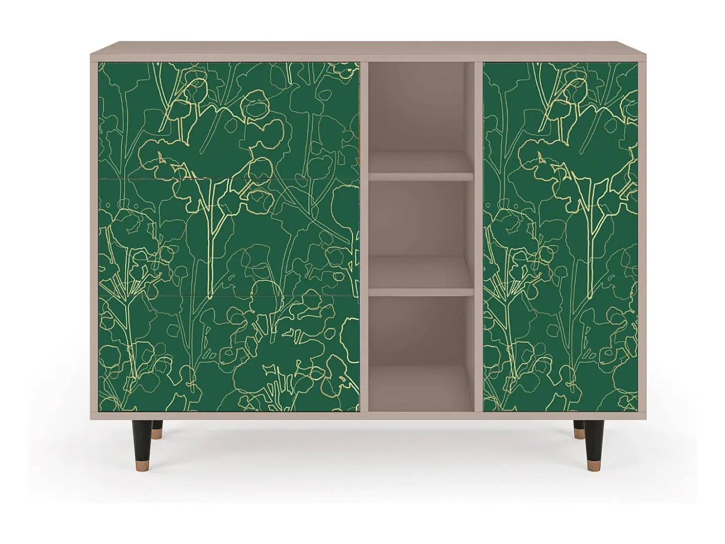 Aparador - 125x98x48 cm - BS2 - Emerald Forest, Latte