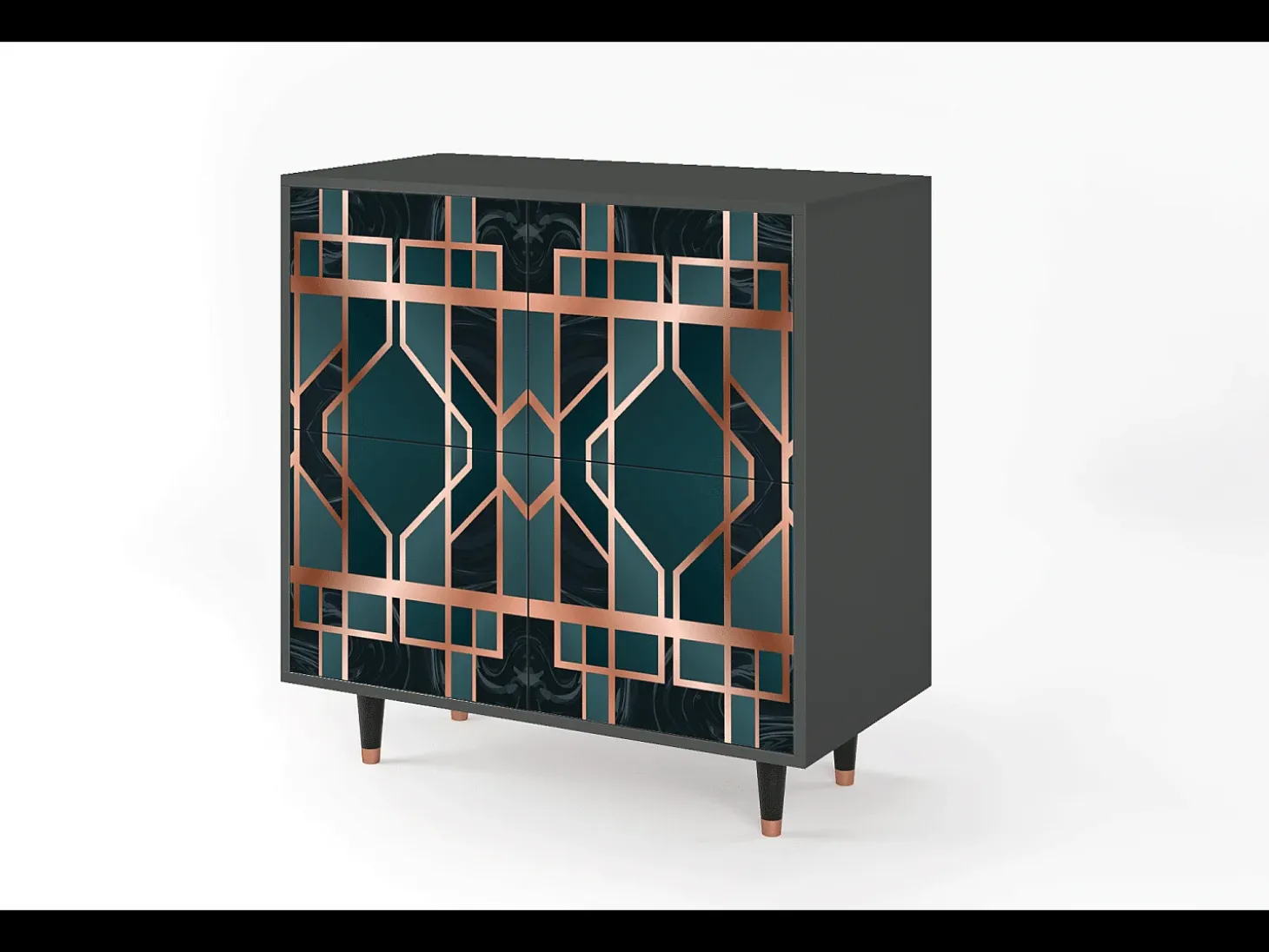 Aparador - 94x96x48 cm - BS3 - Emerald Metro, Antracita