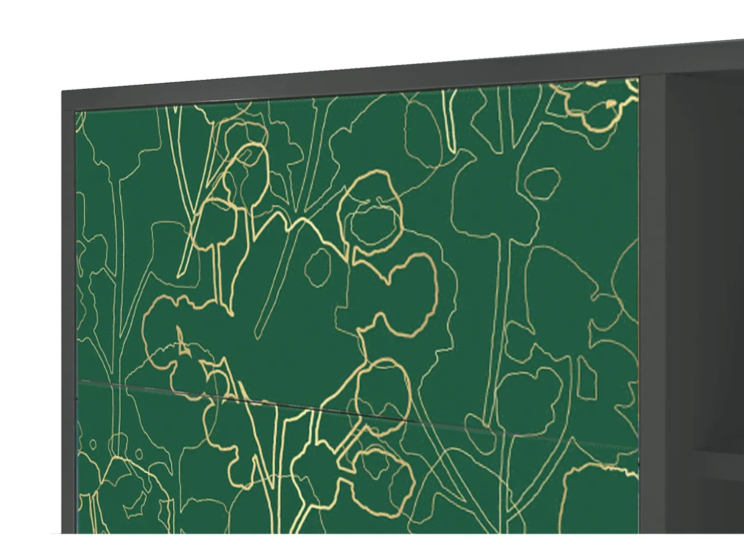 Aparador - 125x98x48 cm - BS2 - Emerald Forest, Antracita