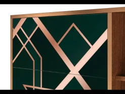 Aparador - 125x98x48 cm - BS2 - Emerald Gatsby, Nogal