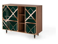 Aparador - 125x98x48 cm - BS2 - Emerald Gatsby, Nogal