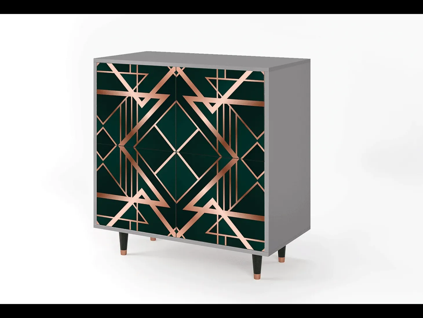 Aparador - 94x96x48 cm - BS3 - Emerald Gatsby, Gris
