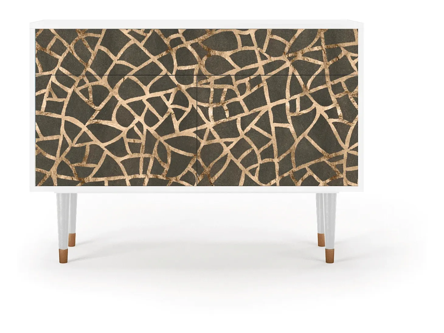 Aparador - 115x85x48 cm - BS4 - Enlarged Leaf, Blanco