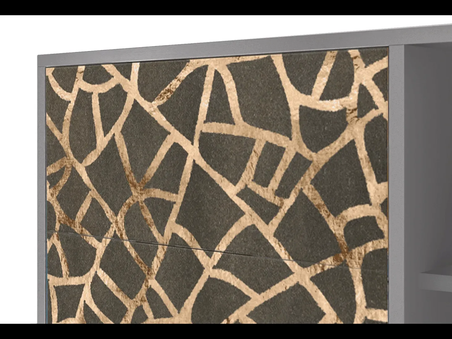 Aparador - 125x98x48 cm - BS2 - Enlarged Leaf, Gris