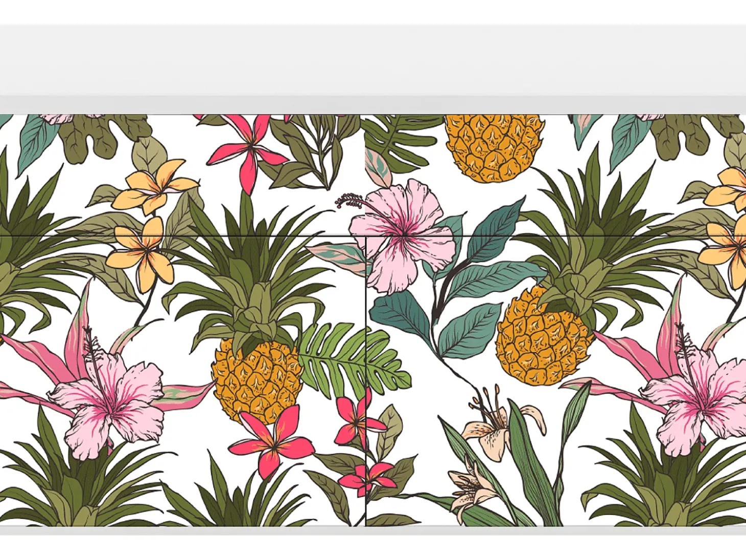 Aparador - 115x85x48 cm - BS4 - Estival Fruit, Blanco
