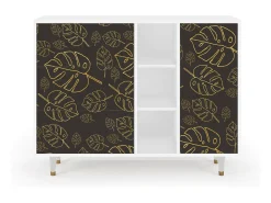 Aparador - 125x98x48 cm - BS2 - Fall Of The Leaves, Blanco