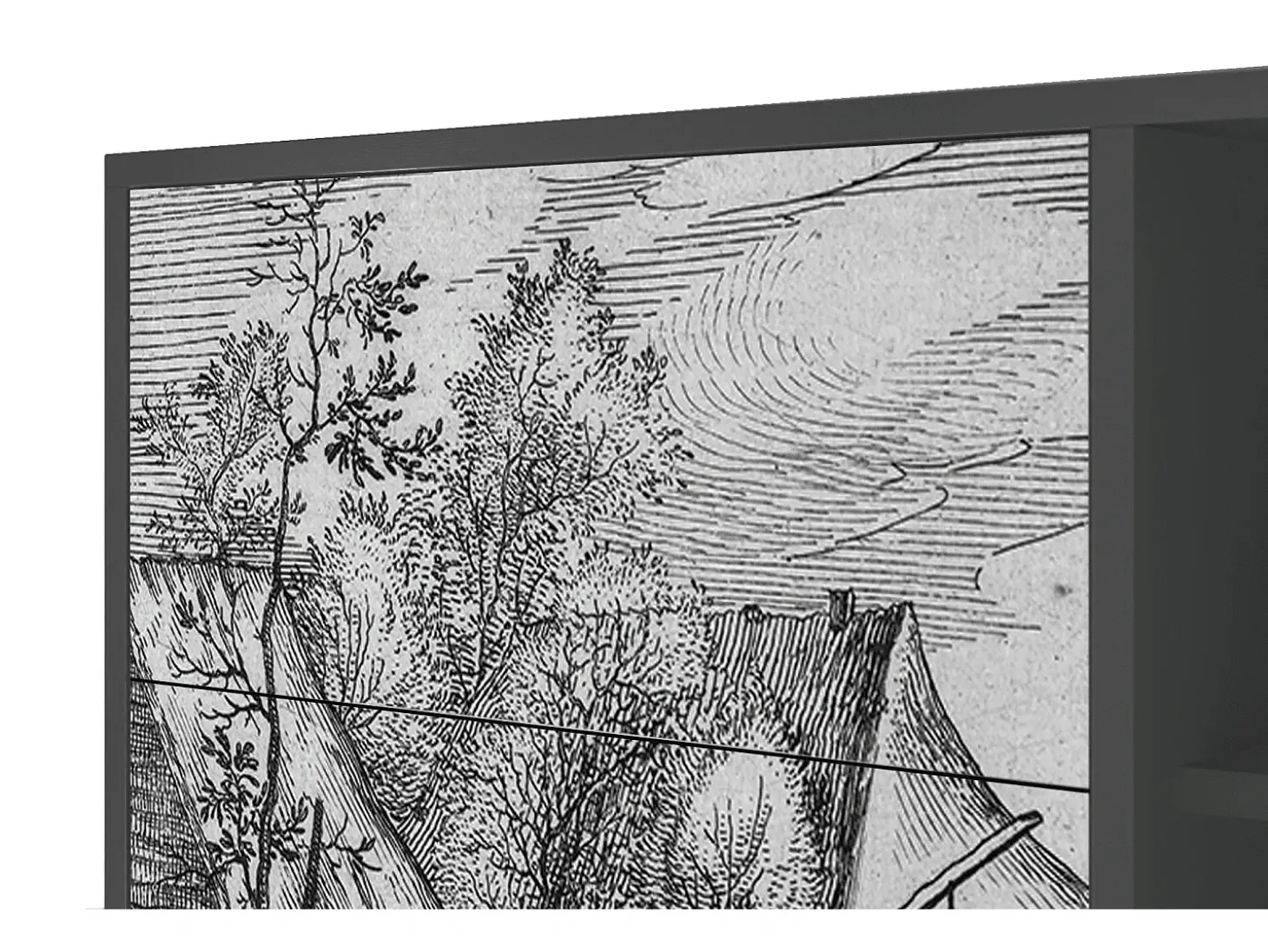 Aparador - 125x98x48 cm - BS2 - Farms in a Village, Antracita