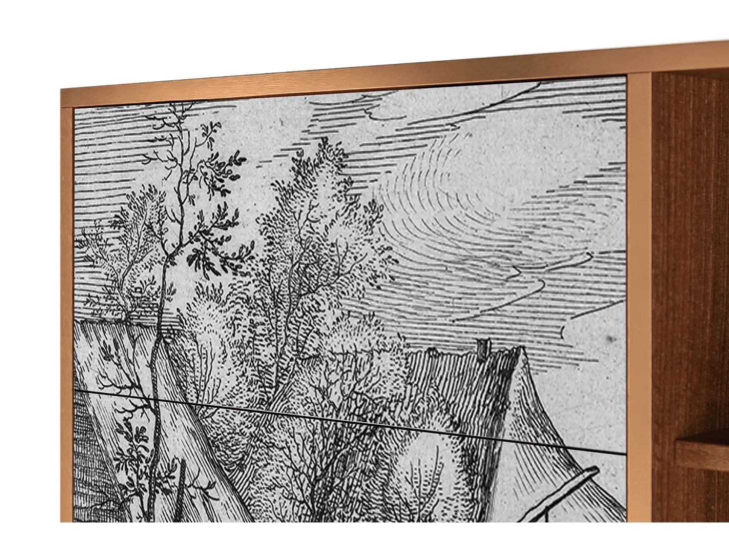 Aparador - 125x98x48 cm - BS2 - Farms in a Village, Nogal