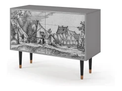 Aparador - 115x85x48 cm - BS4 - Farms in a Village, Gris