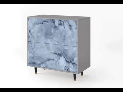 Aparador - 94x96x48 cm - BS3 - Feather Ice, Gris