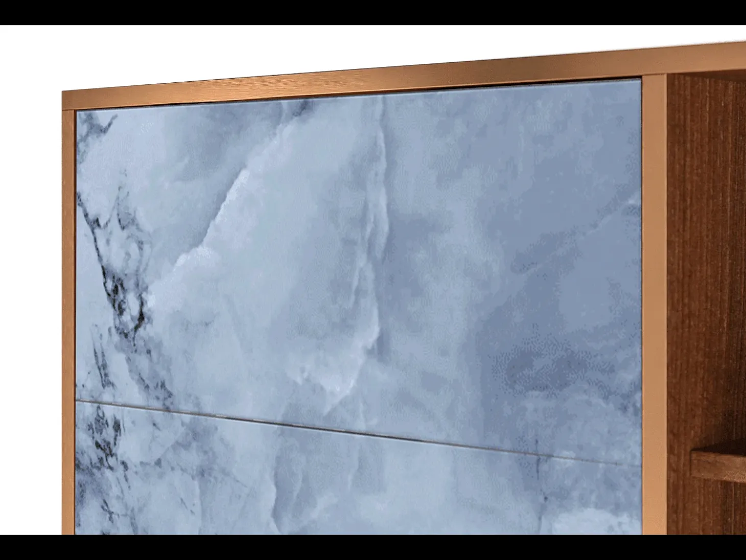 Aparador - 125x98x48 cm - BS2 - Feather Ice, Nogal