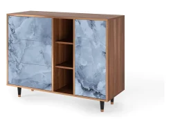 Aparador - 125x98x48 cm - BS2 - Feather Ice, Nogal
