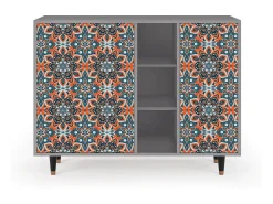 Aparador - 125x98x48 cm - BS2 - Fire Beetle, Gris