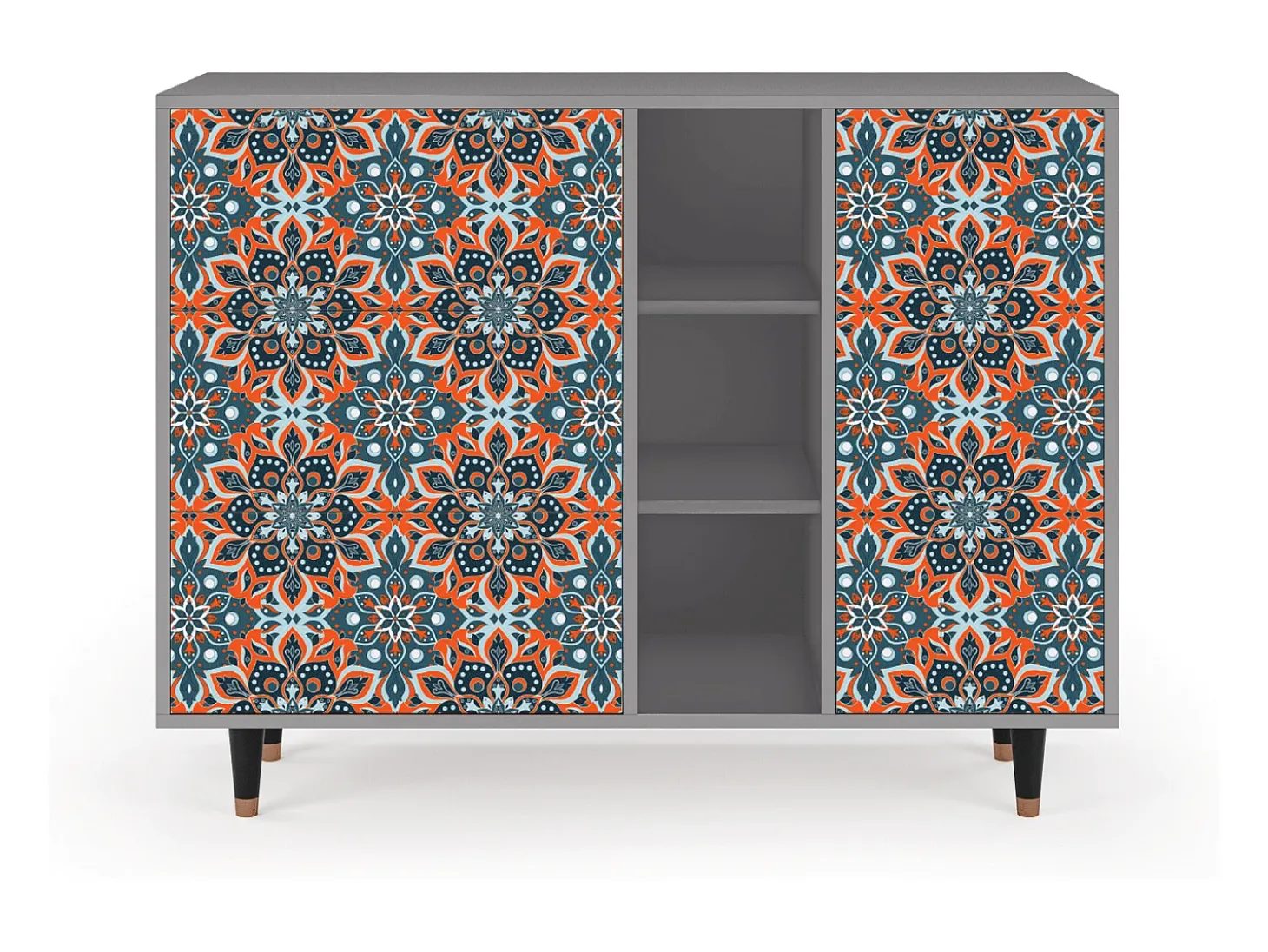 Aparador - 125x98x48 cm - BS2 - Fire Beetle, Gris