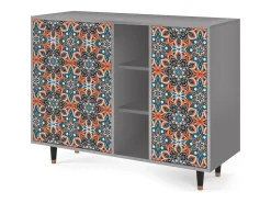 Aparador - 125x98x48 cm - BS2 - Fire Beetle, Gris
